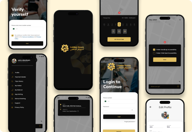 Rental Car App Design